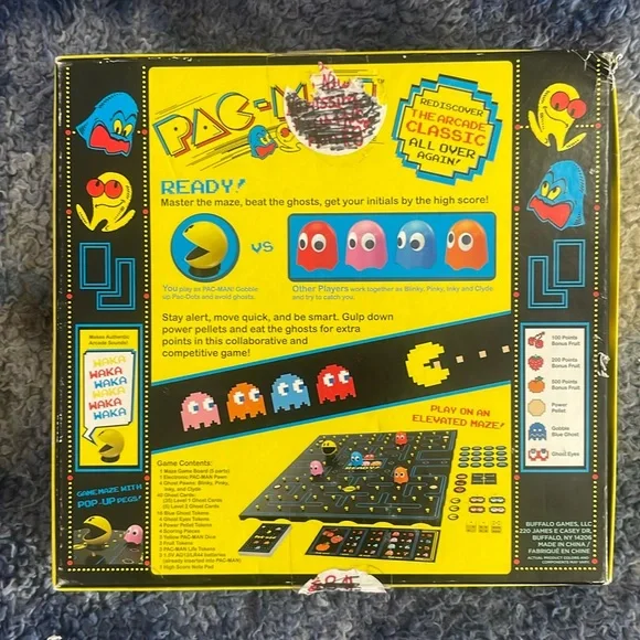 ♟️💛 PAC Man board game VINTAGE toy arcade 🇺🇸 - Picture 3 of 9